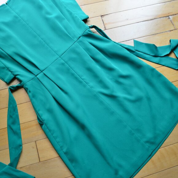 ELIZA J Drape Sleeve Sash Belt Dress Size 6 - Picture 12 of 12